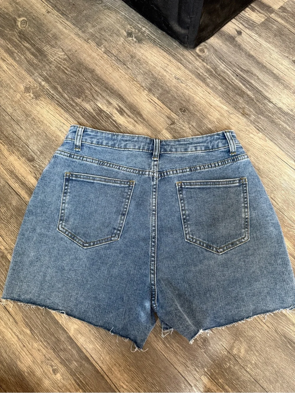 Denim Cutoff Shorts in Blue